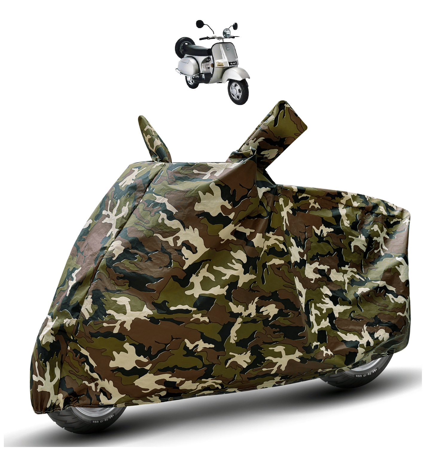 Auto Hub Bike Body Cover for Bajaj Chetak ( Pack of 1 ) , Camouflage Auto Hub Bike Body Cover for Bajaj Chetak ( Pack of 1 ) , Camouflage