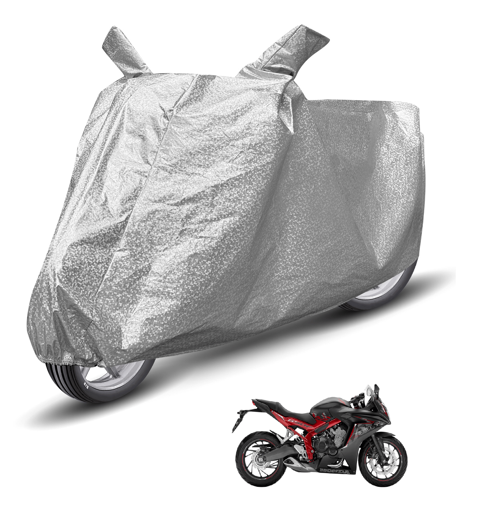     			Auto Hub Bike Body Cover for Honda Cbr 650F ( Pack of 1 ) , Silver