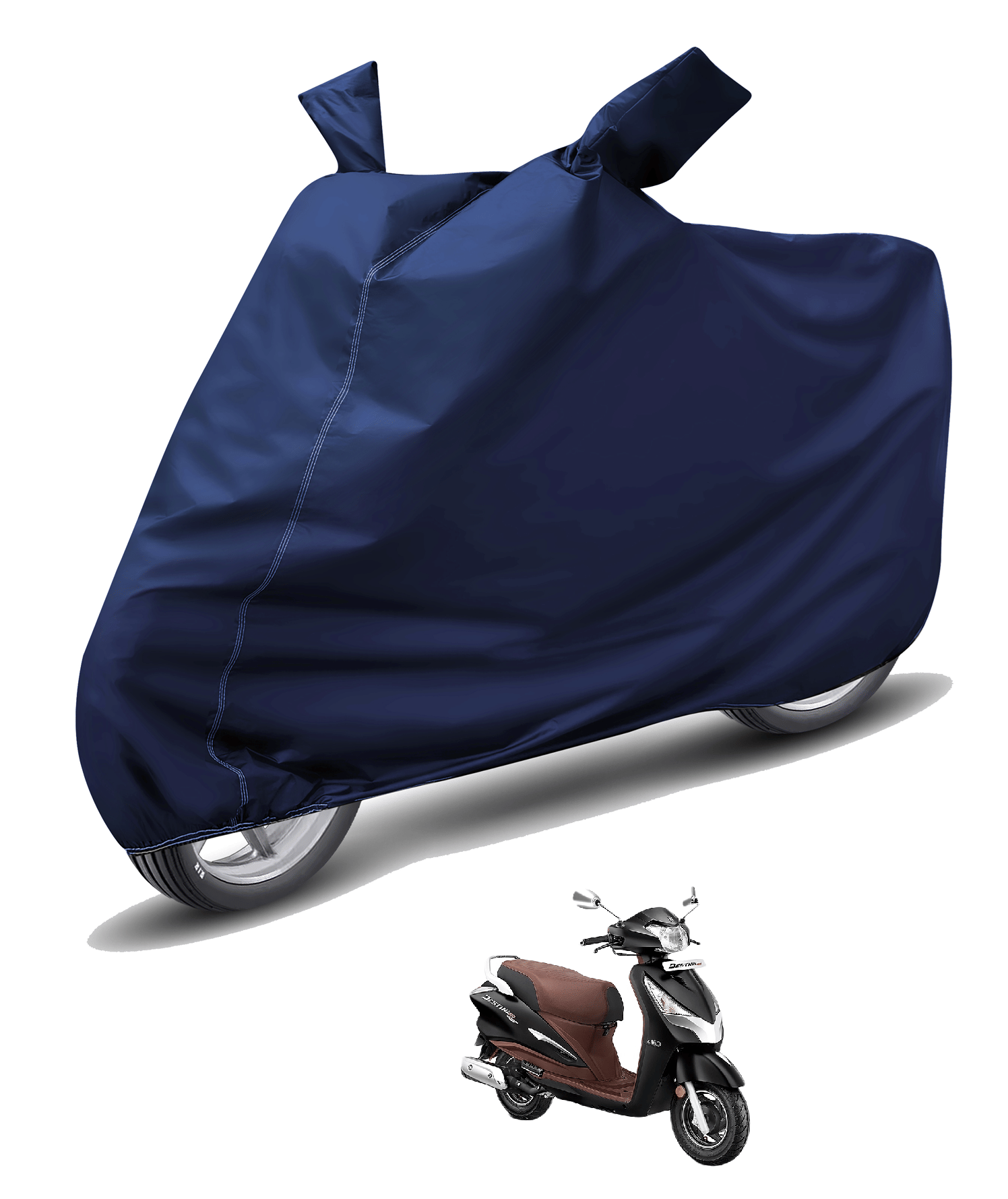     			Auto Hub Bike Body Cover for Hero Destini 125 ( Pack of 1 ) , Blue