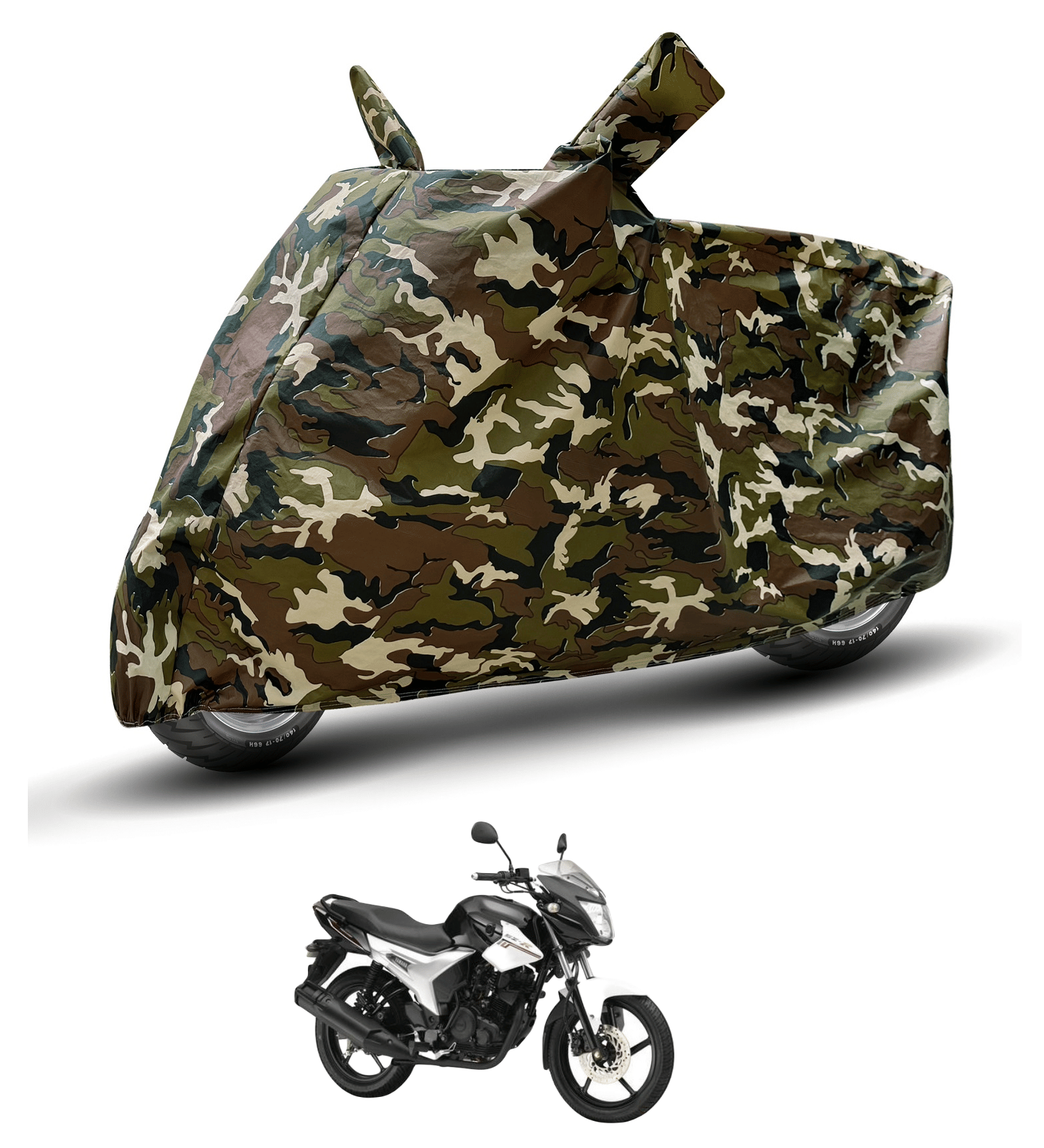Auto Hub Bike Body Cover for Yamaha Sz-R ( Pack of 1 ) , Camouflage Auto Hub Bike Body Cover for Yamaha Sz-R ( Pack of 1 ) , Camouflage