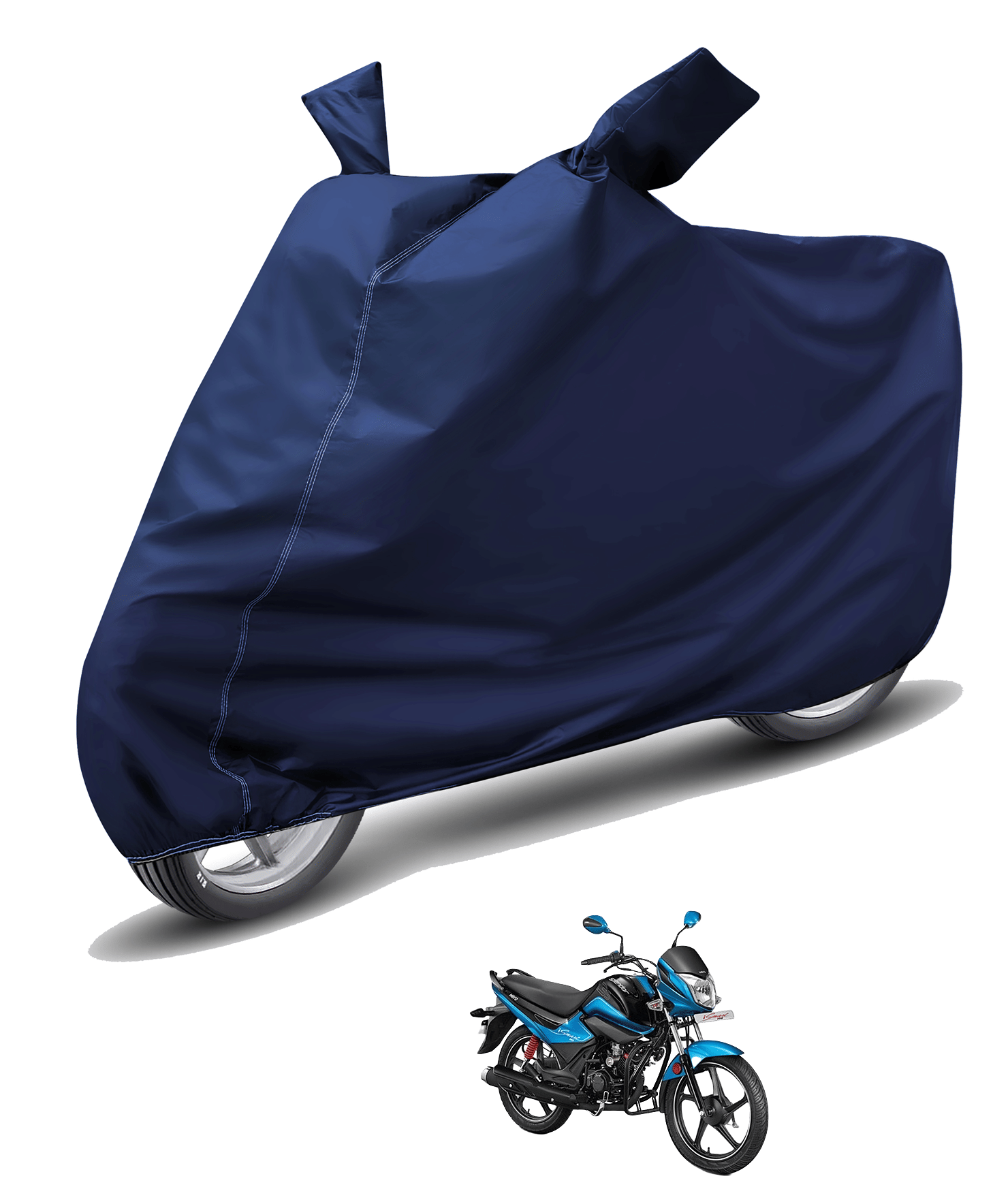     			Auto Hub Bike Body Cover for Hero All Bike Models ( Pack of 1 ) , Blue