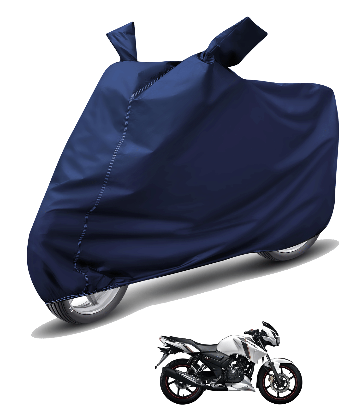 Auto Hub Bike Body Cover for TVS Apache Rtr 160 ( Pack of 1 ) , Blue Auto Hub Bike Body Cover for TVS Apache Rtr 160 ( Pack of 1 ) , Blue