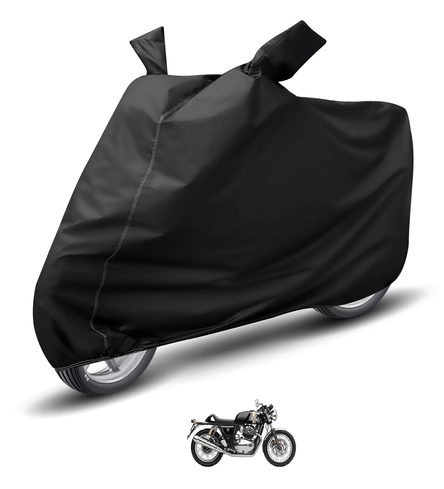     			Auto Hub Bike Body Cover for Royal Enfield Continental Gt 650 ( Pack of 1 ) , Black