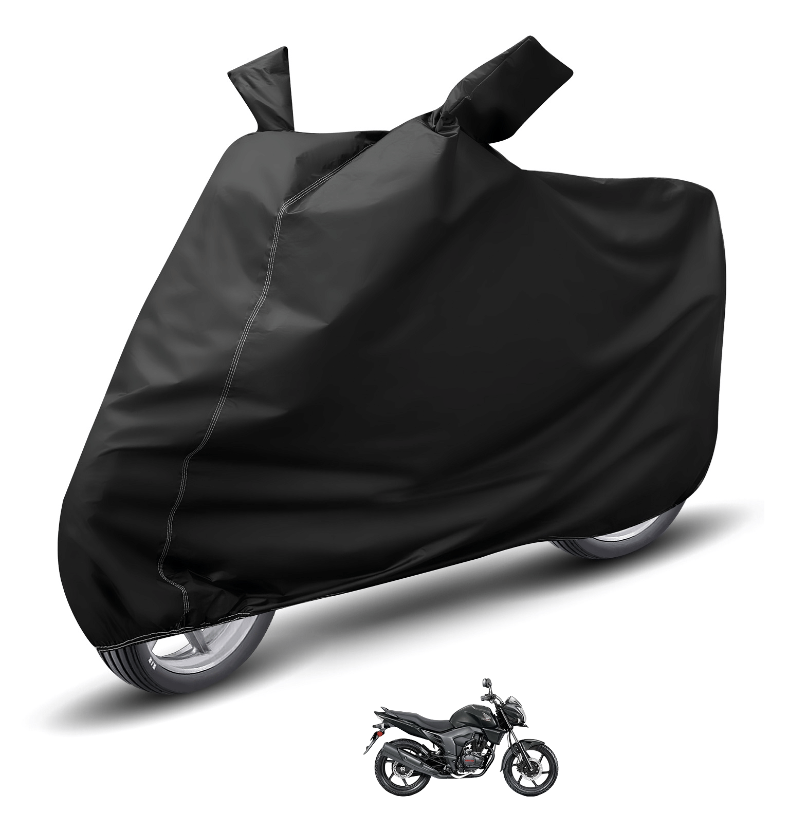     			Auto Hub Bike Body Cover for Honda Cb Trigger ( Pack of 1 ) , Black