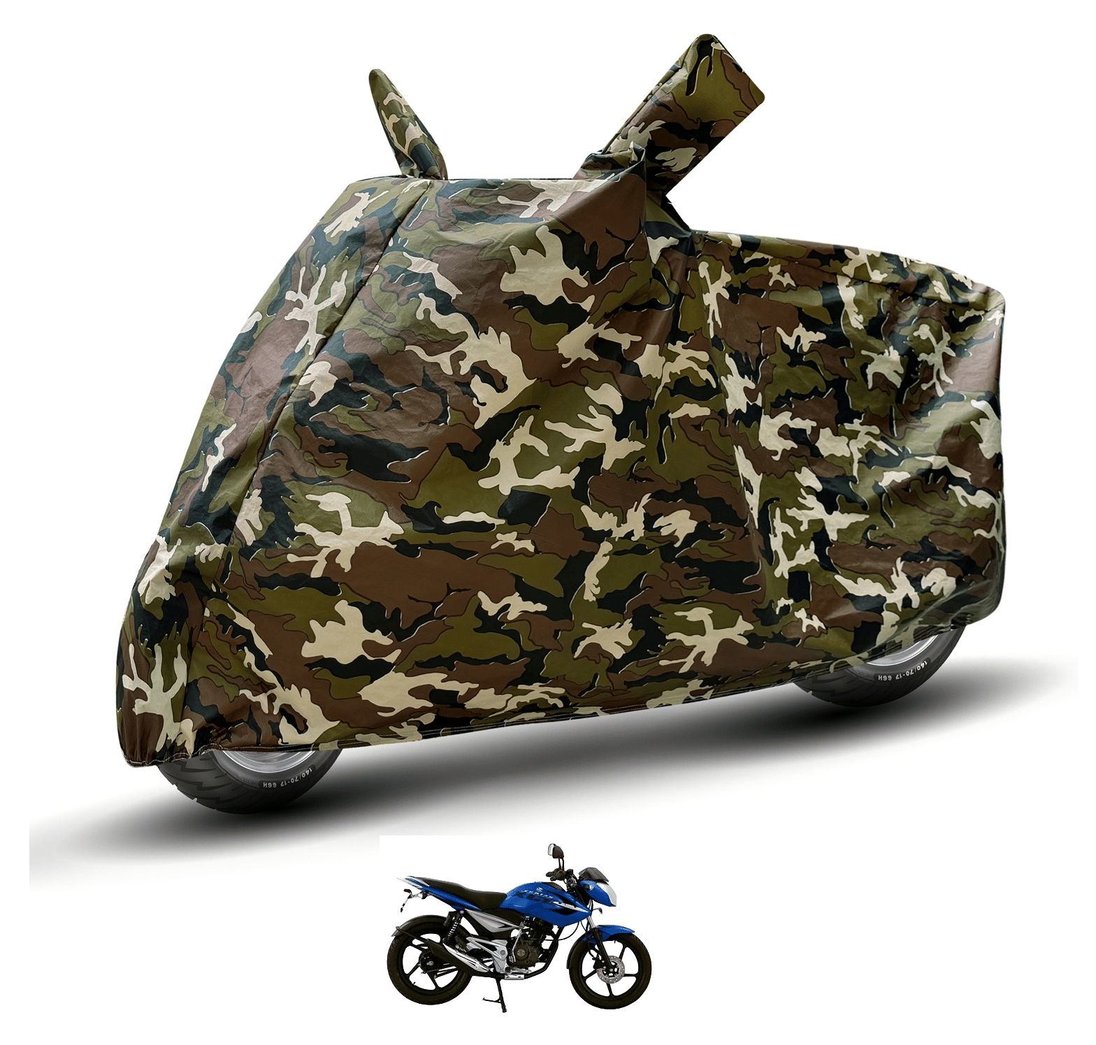     			Auto Hub Bike Body Cover for Bajaj Xcd 135 ( Pack of 1 ) , Camouflage