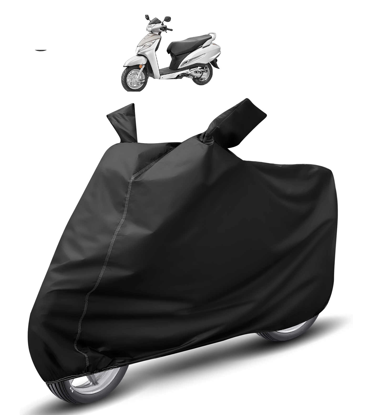 Auto Hub Bike Body Cover for Honda Activa 125 ( Pack of 1 ) , Black Auto Hub Bike Body Cover for Honda Activa 125 ( Pack of 1 ) , Black