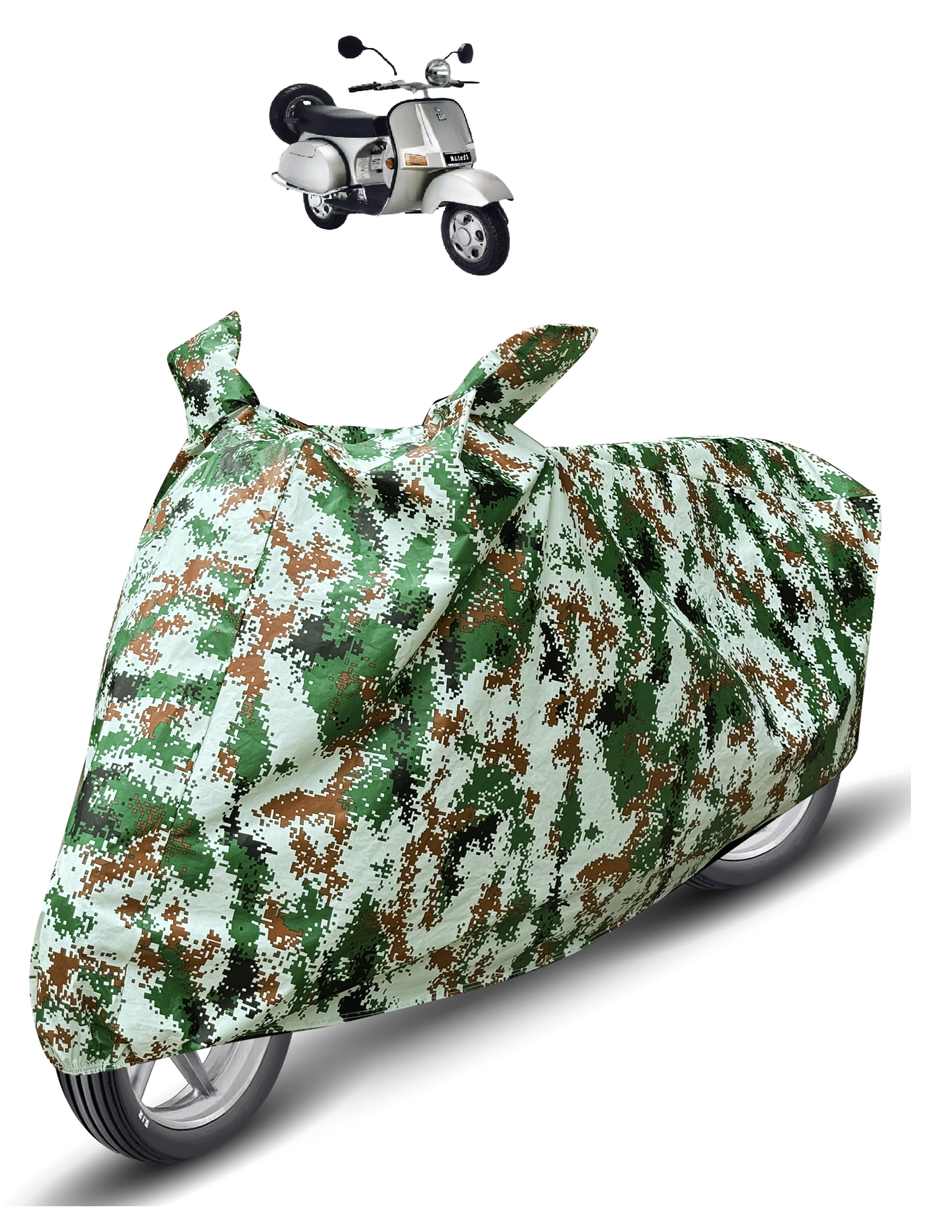 Auto Hub Bike Body Cover for Bajaj Chetak ( Pack of 1 ) , Olive Auto Hub Bike Body Cover for Bajaj Chetak ( Pack of 1 ) , Olive