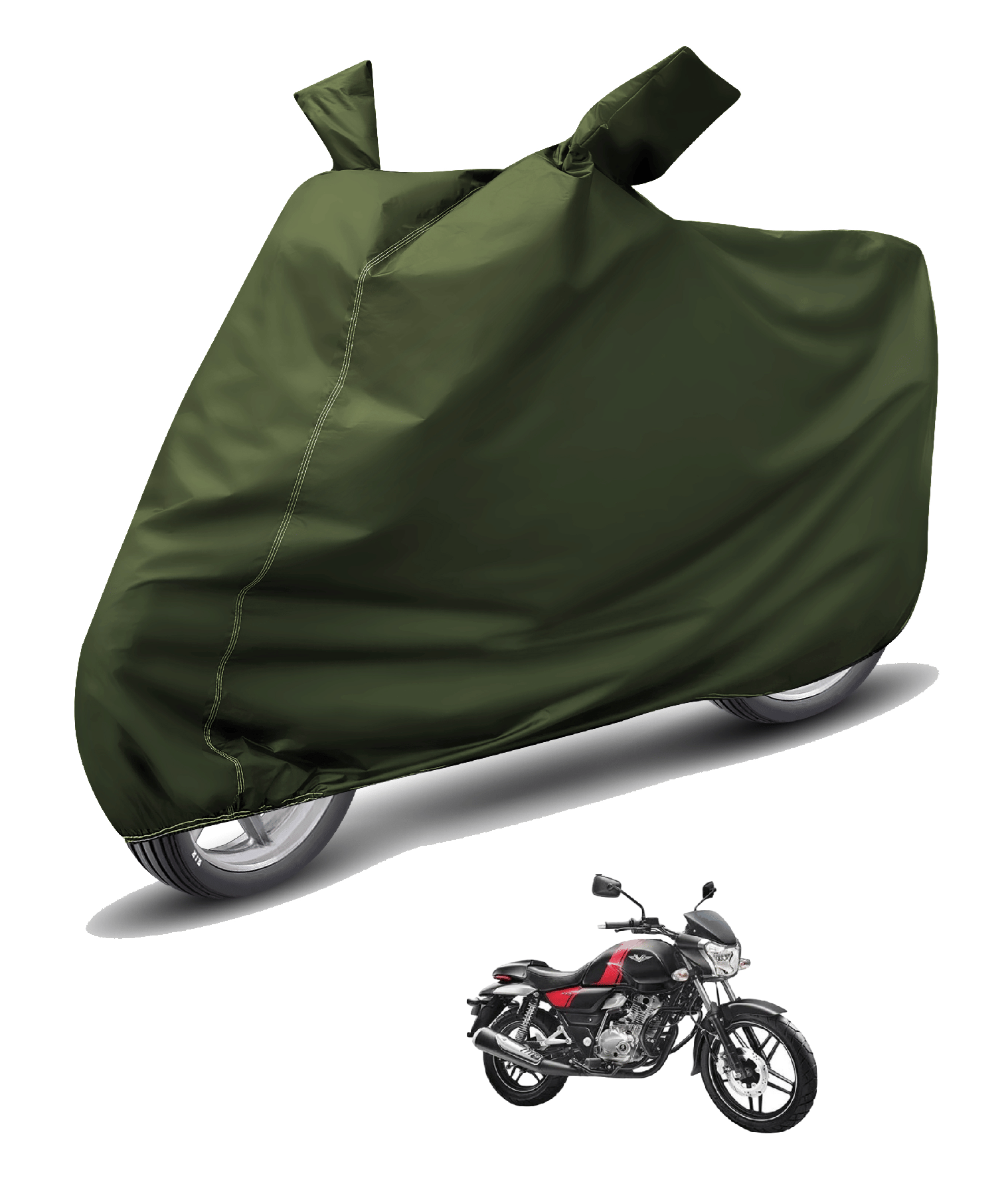 Auto Hub Bike Body Cover for Bajaj All Bike Models ( Pack of 1 ) , Green Auto Hub Bike Body Cover for Bajaj All Bike Models ( Pack of 1 ) , Green