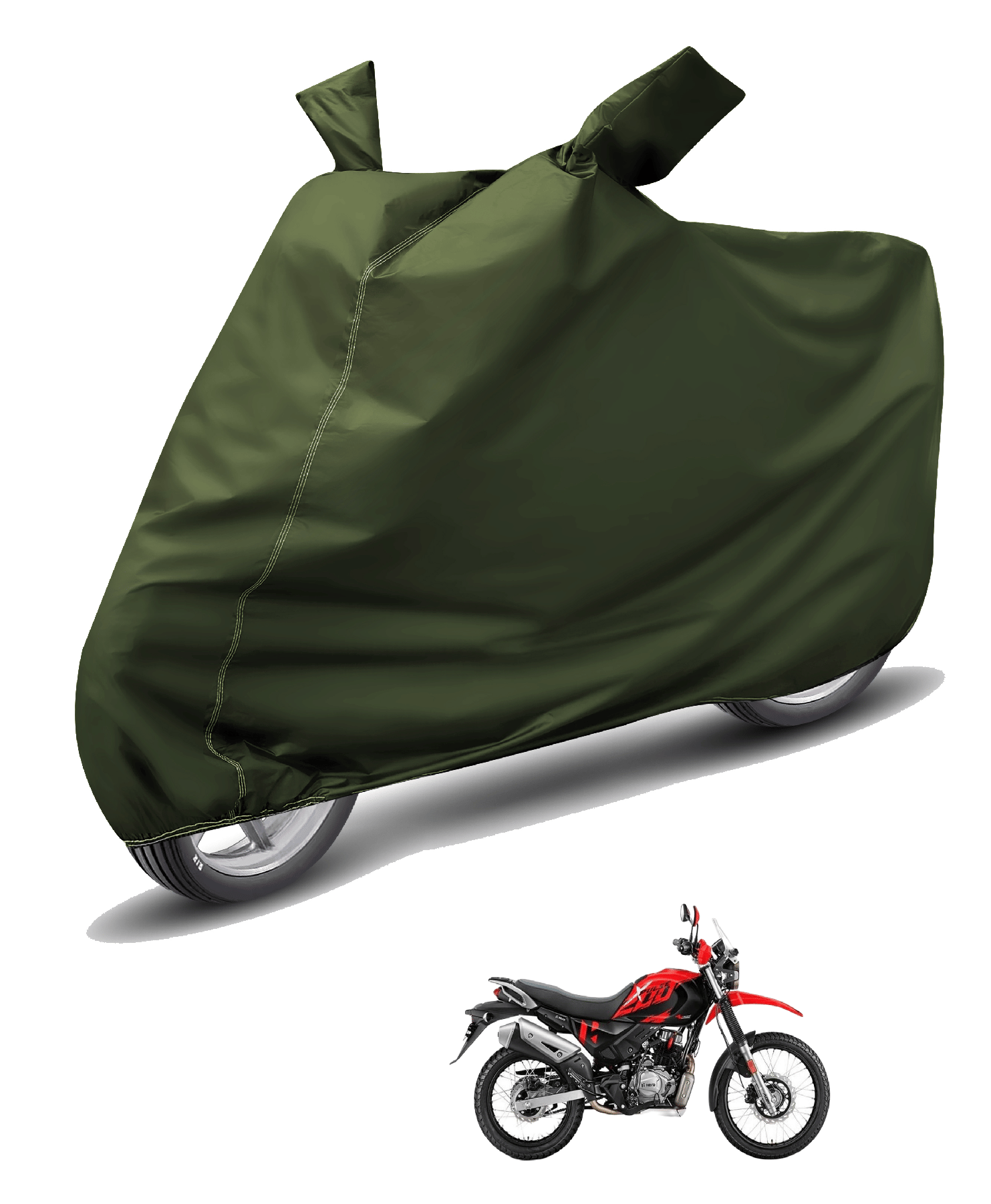 Auto Hub Bike Body Cover for Hero Xpulse 200 ( Pack of 1 ) , Green Auto Hub Bike Body Cover for Hero Xpulse 200 ( Pack of 1 ) , Green