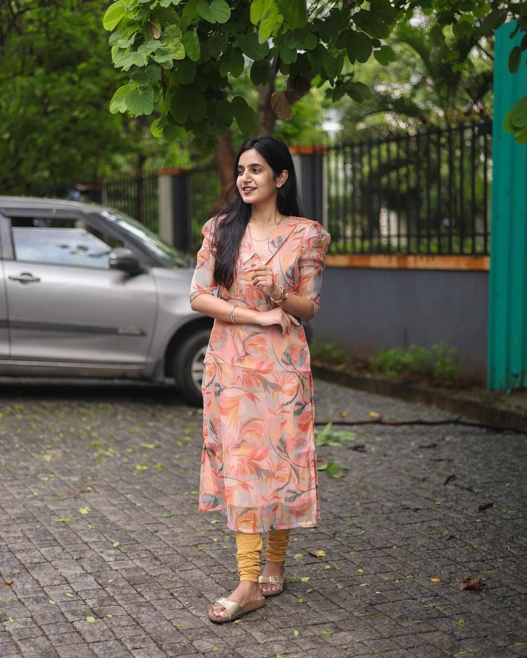 Bindudi Women Chanderi Silk Printed Straight Kurti ( Pink )     			Bindudi Women Chanderi Silk Printed Straight Kurti ( Pink )