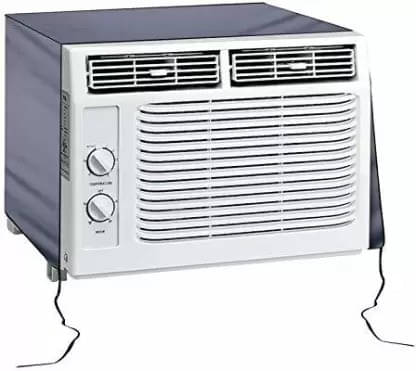     			CASA FURNISHING Single Polyester Gray AC Cover for 1.5 Ton Window AC