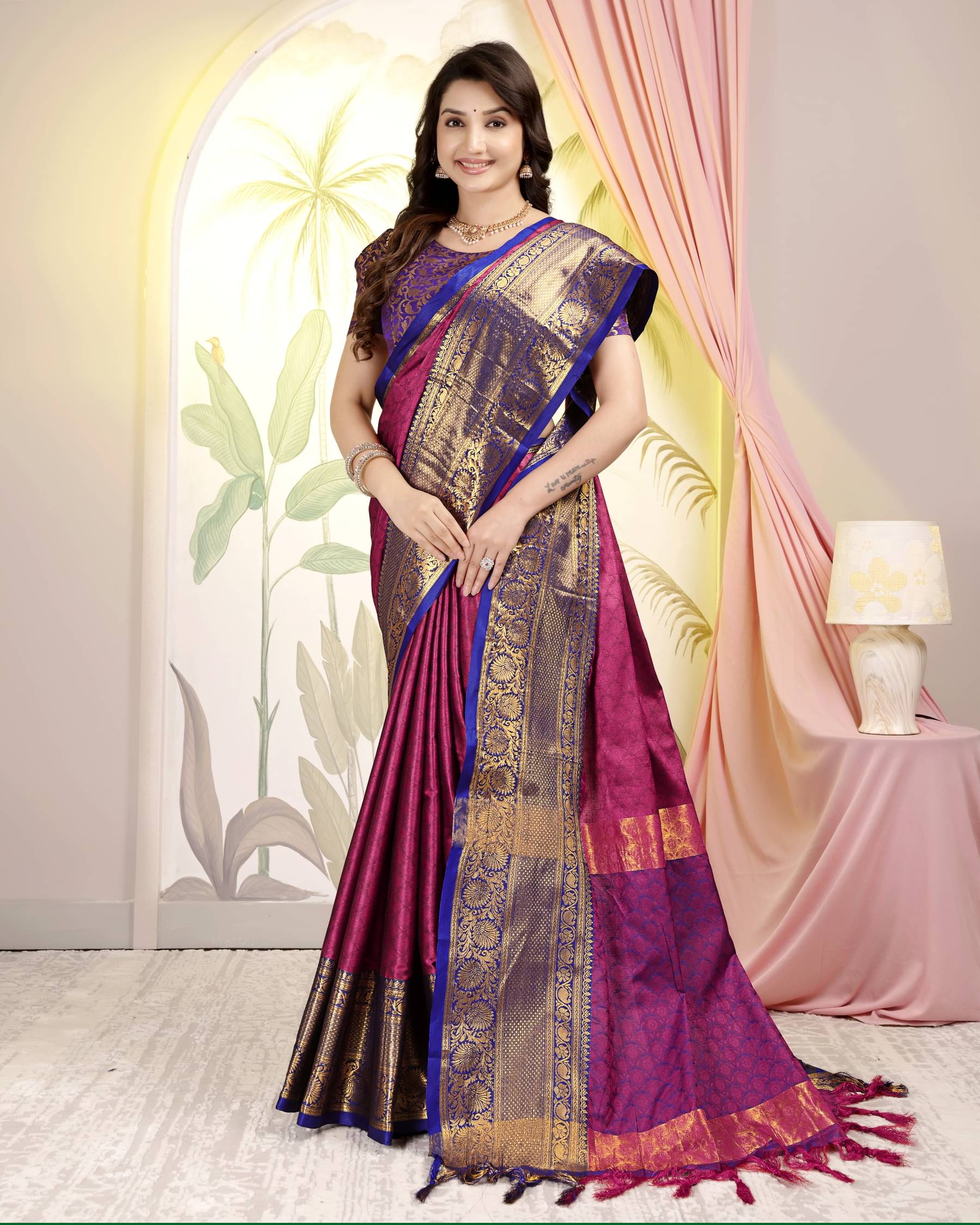 Clirva Art Silk Self Design Banarasi saree With Unstitched Blouse Piece ( Fluorescent Pink ) Clirva Art Silk Self Design Banarasi saree With Unstitched Blouse Piece ( Fluorescent Pink )