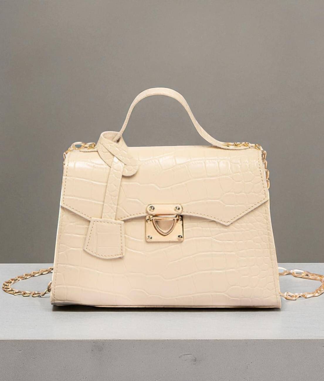     			Derifa Sling Bag PU Set of 1 ( Cream )