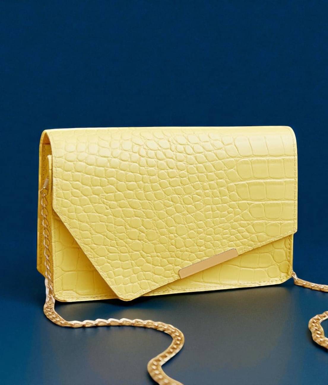     			Derifa Sling Bag PU Set of 1 ( Yellow )