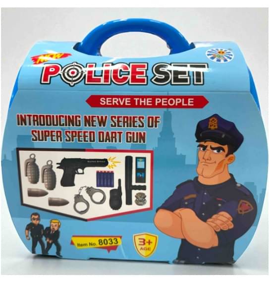     			ECLET Army Police Playset Toy for Boys with Handcuff for Kids Role Play Weapon Set Best Birthday Gift for Girls & Boy's (Multi Color Dispatch)