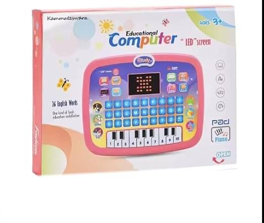     			ECLET Learning Educational Computer Kids Piano Laptop with Led Screen & Music | Fun Activities Toy Computer Tablet for Kids Toddlers 1 2 3 4 5 6 + Year Old Boy and Girls, Multicolor