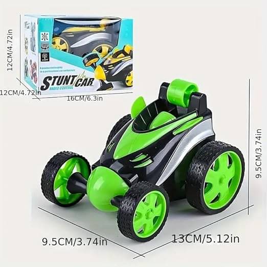     			ECLET Rechargeable 360° Rotating & Rolling Small Stunt Car Toy with USB Cable & Remote Controller | MULTI COLOURED Color, Power Source: Lithium Battery in Car (Included)