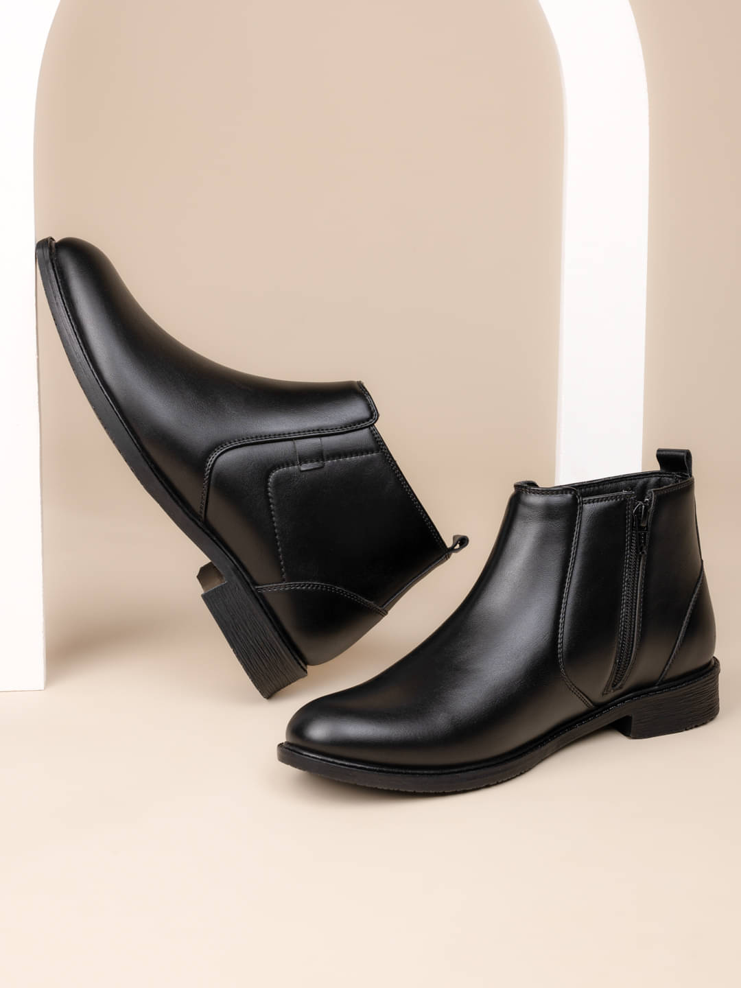 Fentacia Black Men's Chelsea Boots Fentacia Black Men's Chelsea Boots