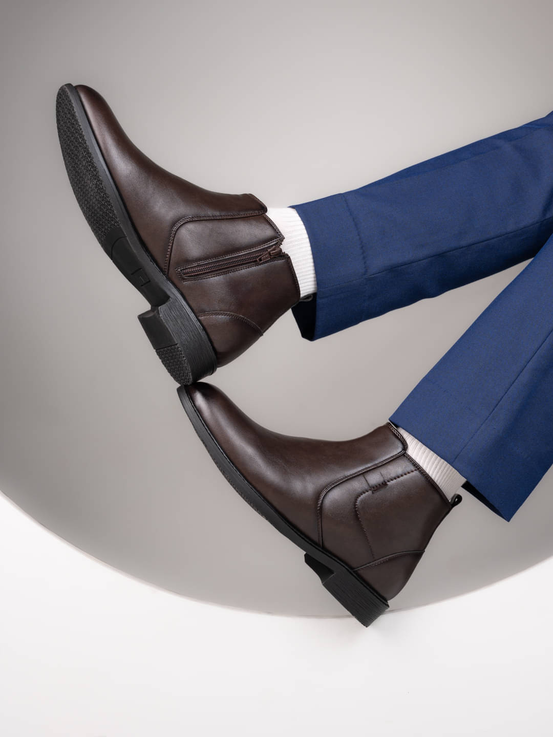     			Fentacia Brown Men's Chelsea Boots
