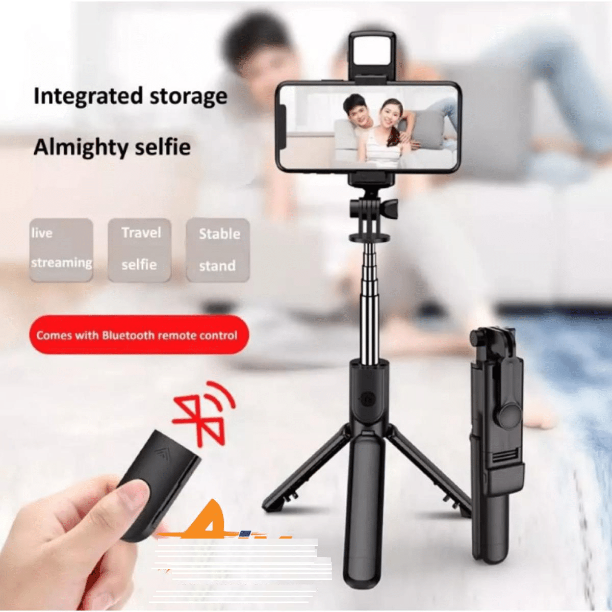     			HUG PUPPY Bluetooth Selfie Flash Light ( Black )
