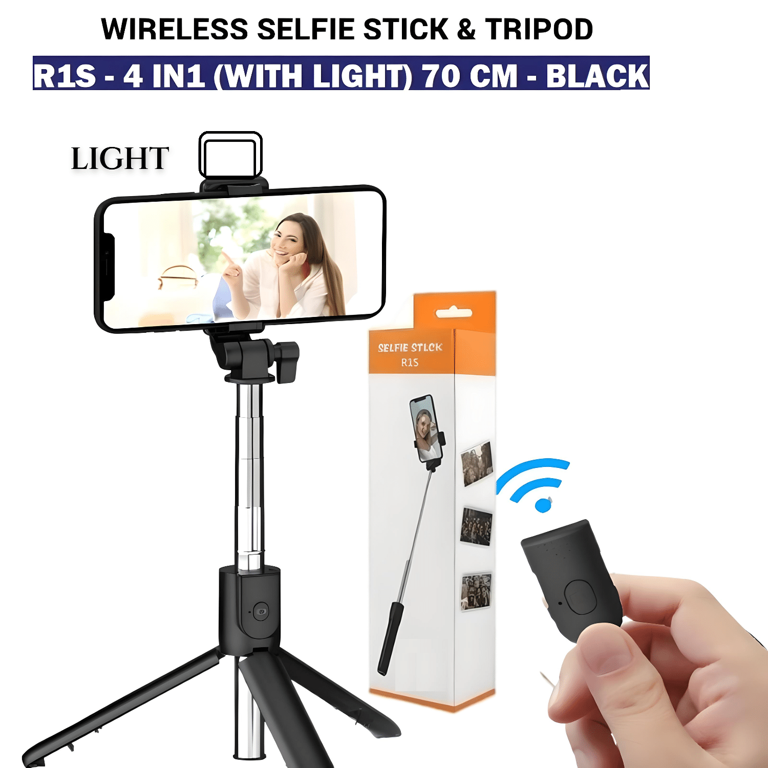     			HUG PUPPY Bluetooth Selfie Flash Light ( Black )