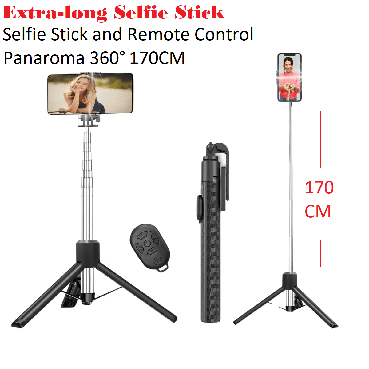     			HUG PUPPY Bluetooth Selfie Stick ( Black )