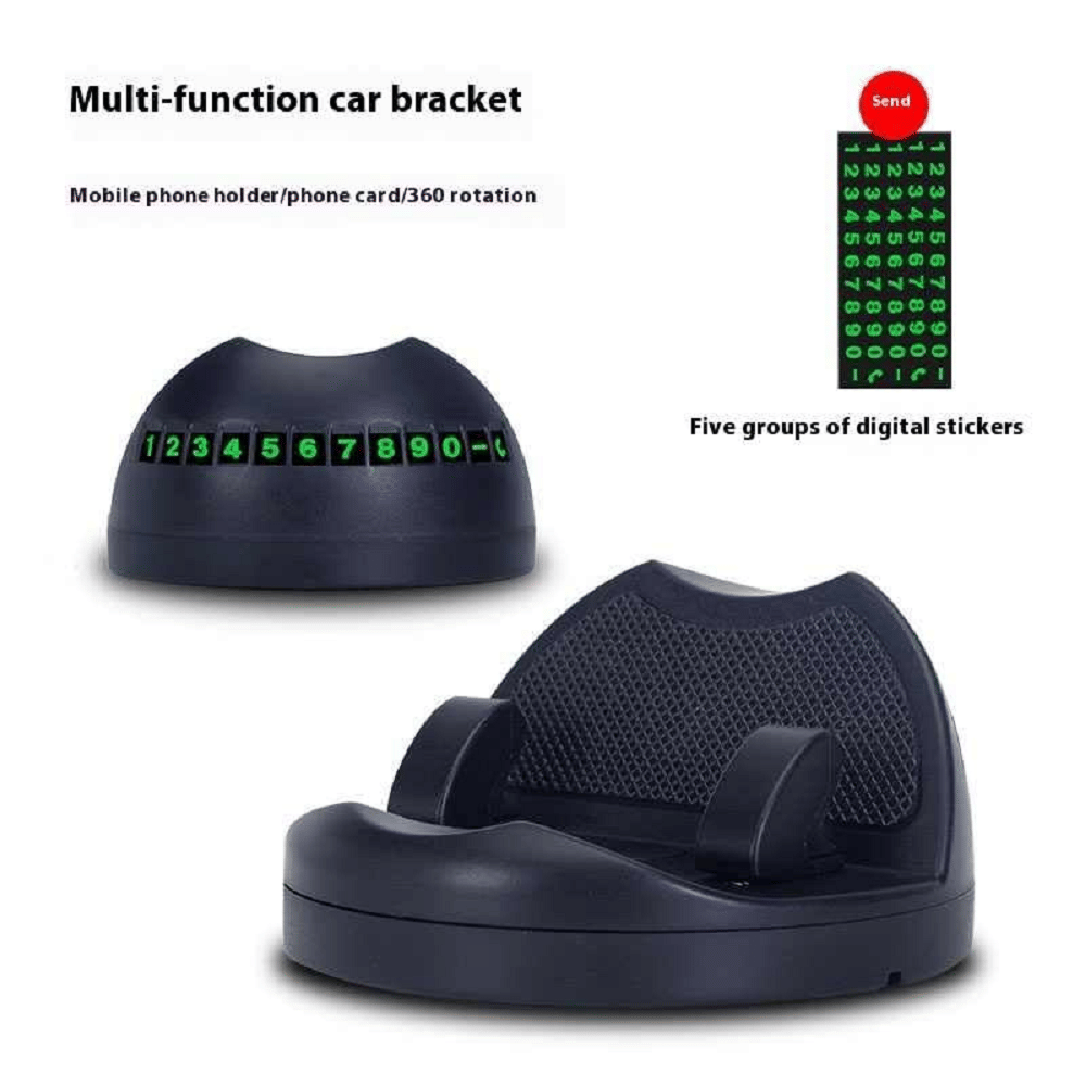 HUG PUPPY Dashboard & Windshield Double Clamp Car Mobile Holder - Black HUG PUPPY Dashboard & Windshield Double Clamp Car Mobile Holder - Black