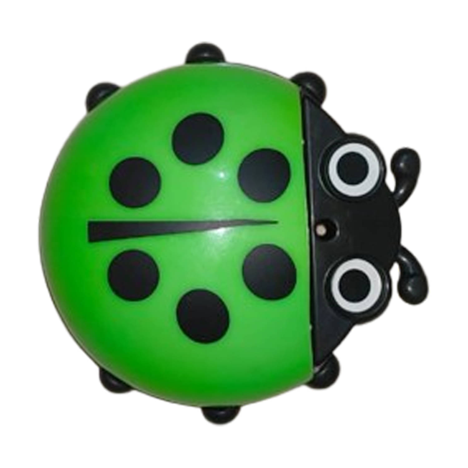     			HatchCart Ladybug Wall Mount Plastic Toothbrush Holder Bathroom Organizer for Comb, Makeup Brush (Green, Pack of 2)