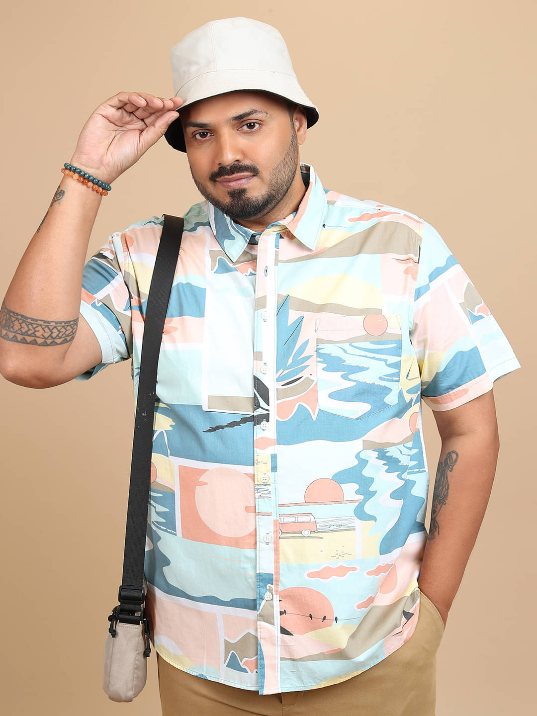 Highlander 100% Cotton Slim Fit Printed Half Sleeves Men's Casual Shirt - Multicolor ( Pack of 1 ) Highlander 100% Cotton Slim Fit Printed Half Sleeves Men's Casual Shirt - Multicolor ( Pack of 1 )