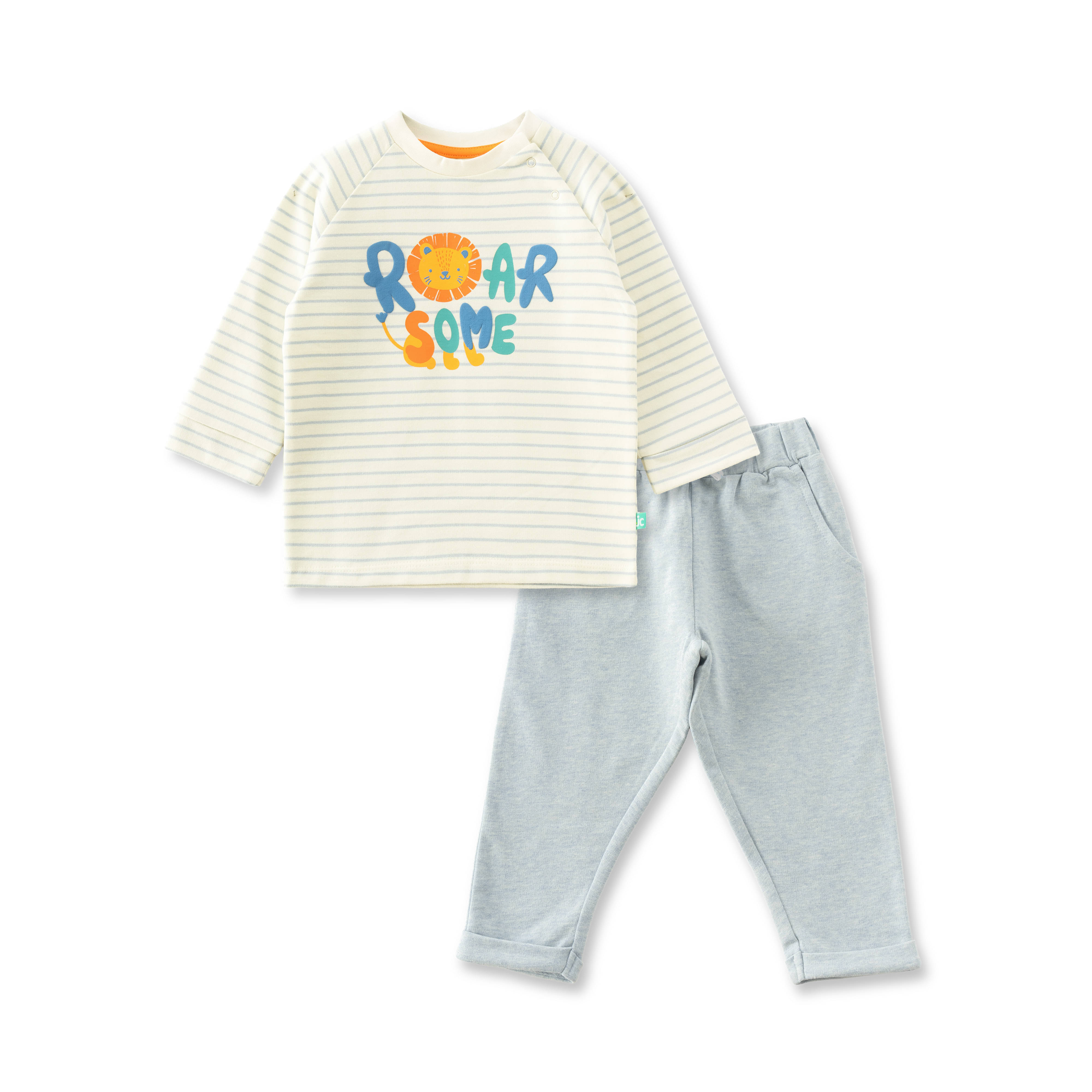     			Juscubs Pack of 1 Baby Boys Cotton T-Shirt & Trackpants Set ( Off White )
