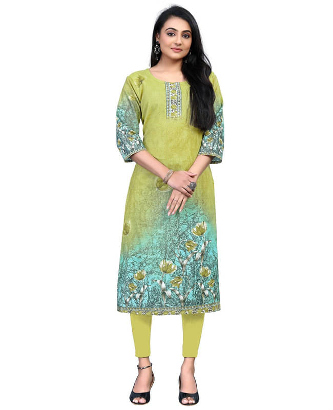 KETAKI FASHION Women Cotton Blend Printed Straight Kurti ( Multicolor6 ) KETAKI FASHION Women Cotton Blend Printed Straight Kurti ( Multicolor6 )