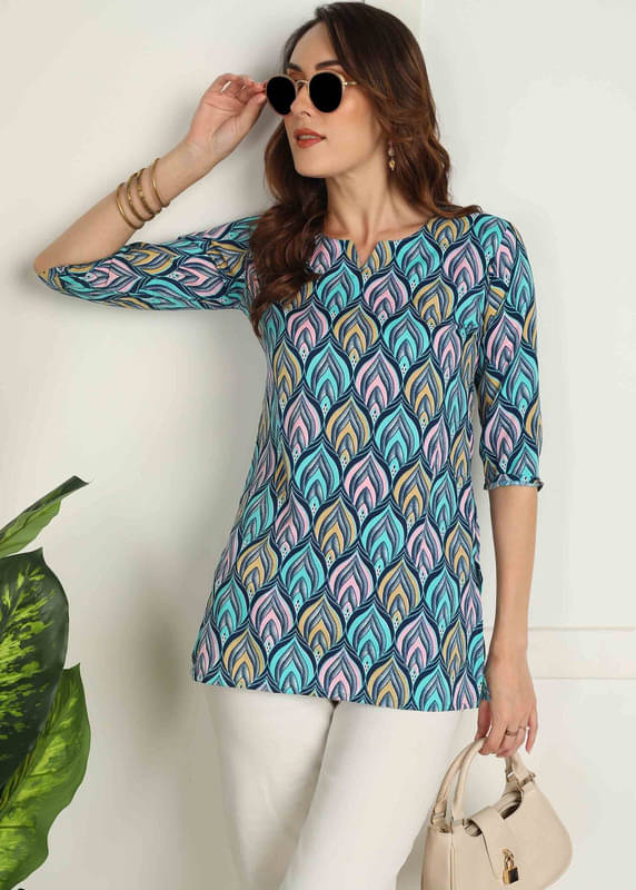     			KETAKI FASHION Women Crepe Printed Straight Kurti ( Multicolor )