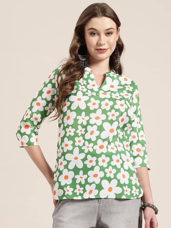 KETAKI FASHION Women Rayon Flex Printed Straight Kurti ( Multicolor9 ) - Kurtis, Tunics | Buy online on ZillyBuy
