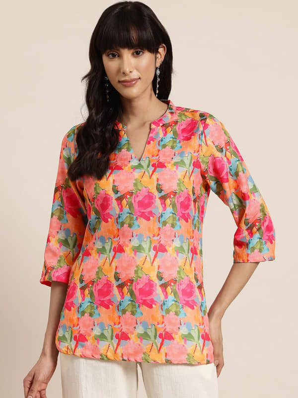KETAKI FASHION Women Rayon Flex Printed Straight Kurti ( Multicolor ) - Kurtis, Tunics | Buy online on ZillyBuy