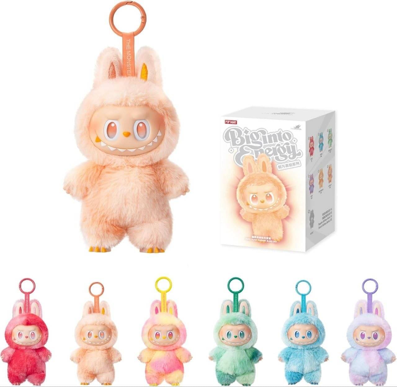     			Labubu Doll Plush Soft Keychain Toy, Blind Box Mystery Figure, Soft Furry Design, Cute Kids Birthday Animal Baby Boys/Girls Random Color