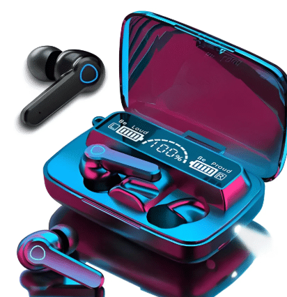     			M19 Bluetooth True Wireless (TWS) In Ear 20 Hours Playback Fast charging,Powerfull bass IPX4(Splash & Sweat Proof) Black