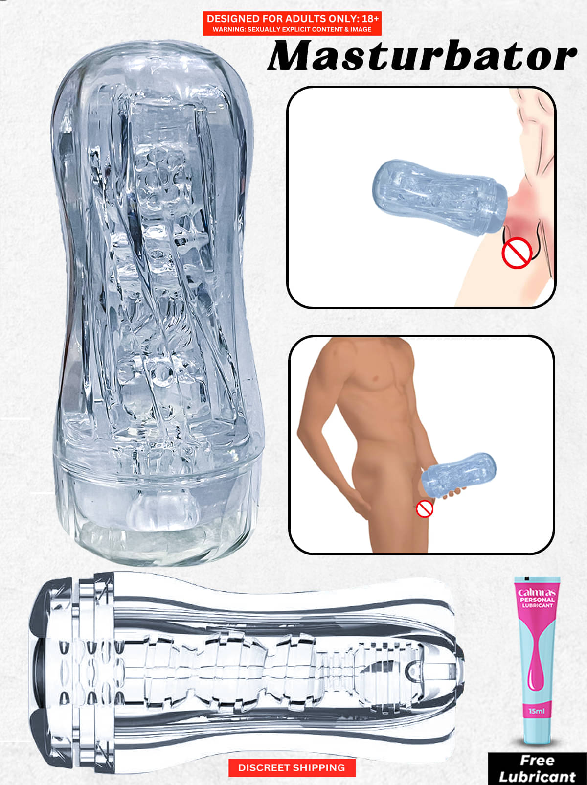 Naughty Nights Turbo Core Male Stroker 3D Transparent Adult Sex Toy | Reusable Pocket Size Easy to Carry Male Stroker For Men with Free Lube Naughty Nights Turbo Core Male Stroker 3D Transparent Adult Sex Toy | Reusable Pocket Size Easy to Carry Male Stroker For Men with Free Lube