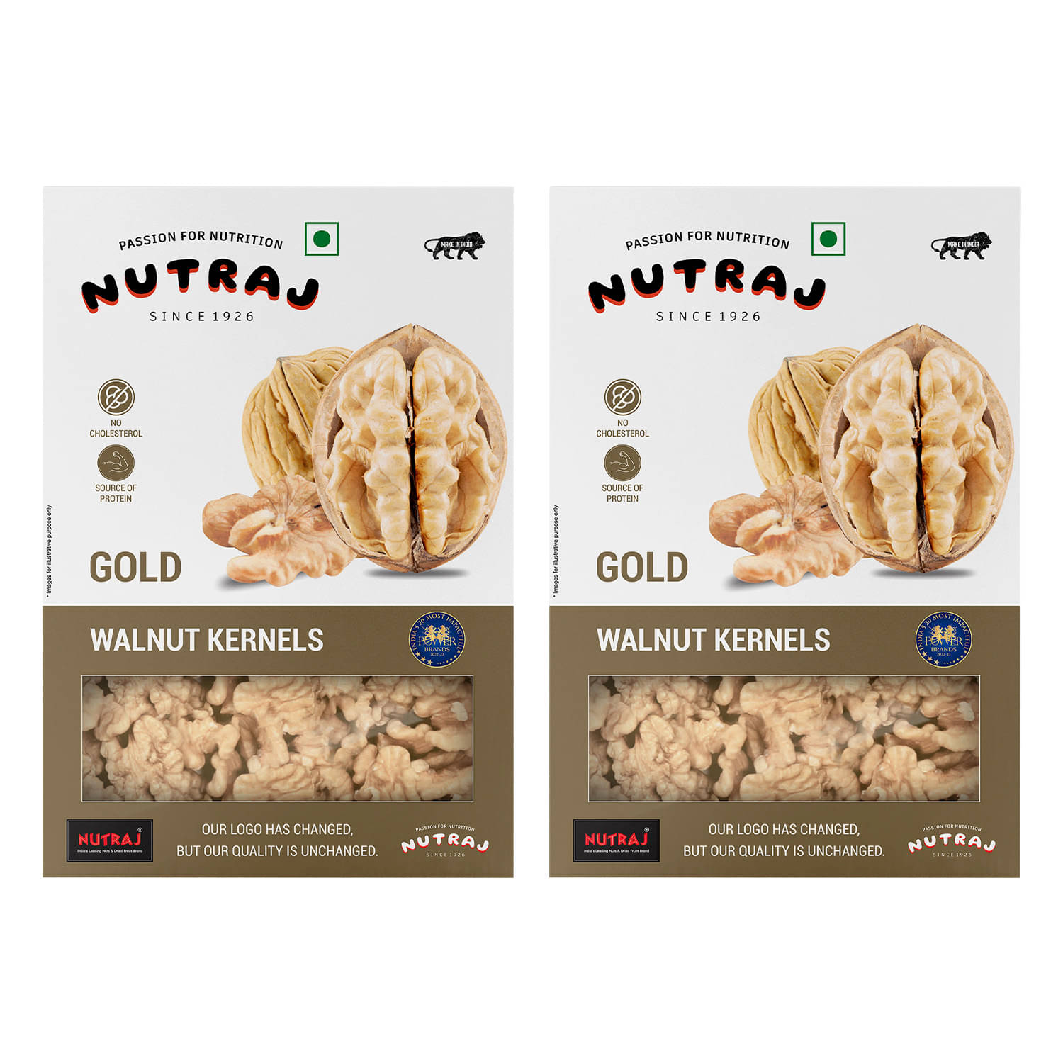     			Nutraj Walnuts (Akhrot) 250 g Pack of 4