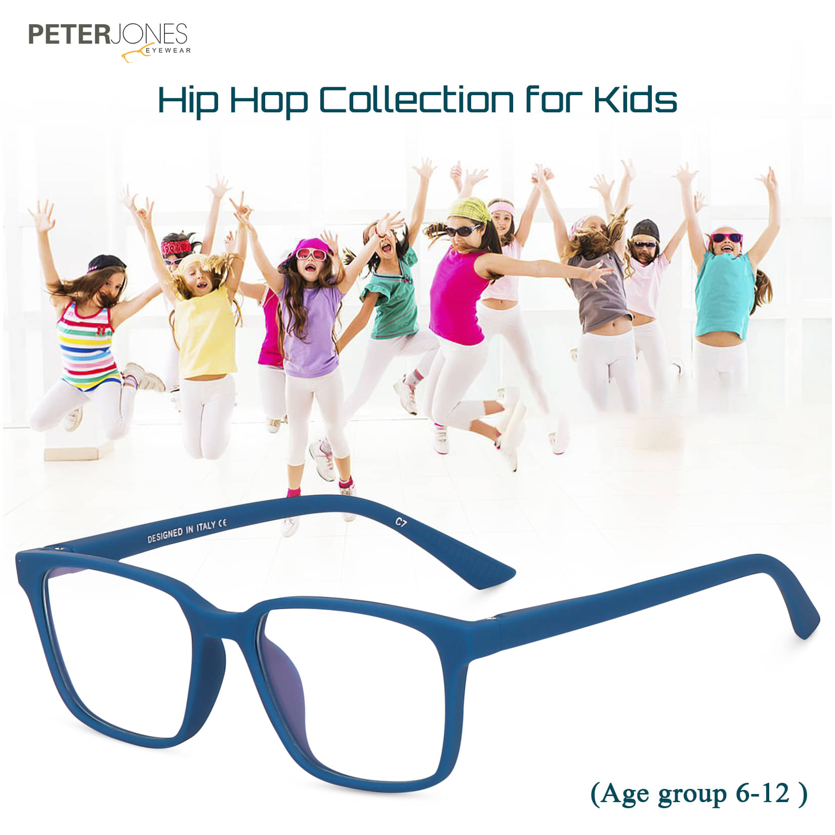     			Peter Jones Multicolor Full Rim Square Computer Glasses ( Pack of 1 )