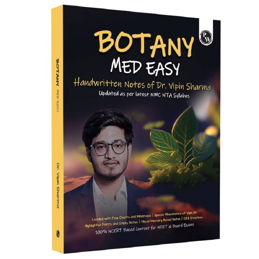 Physics Wallah PW Botany Med Easy Dr. Vipin Sharma Handwritten Notes | Flow Charts, Mindmaps, Mnemonics for NEET & Board Exams as per latest NMC NEET Syllabus Paperback Physics Wallah PW Botany Med Easy Dr. Vipin Sharma Handwritten Notes | Flow Charts, Mindmaps, Mnemonics for NEET & Board Exams as per latest NMC NEET Syllabus Paperback