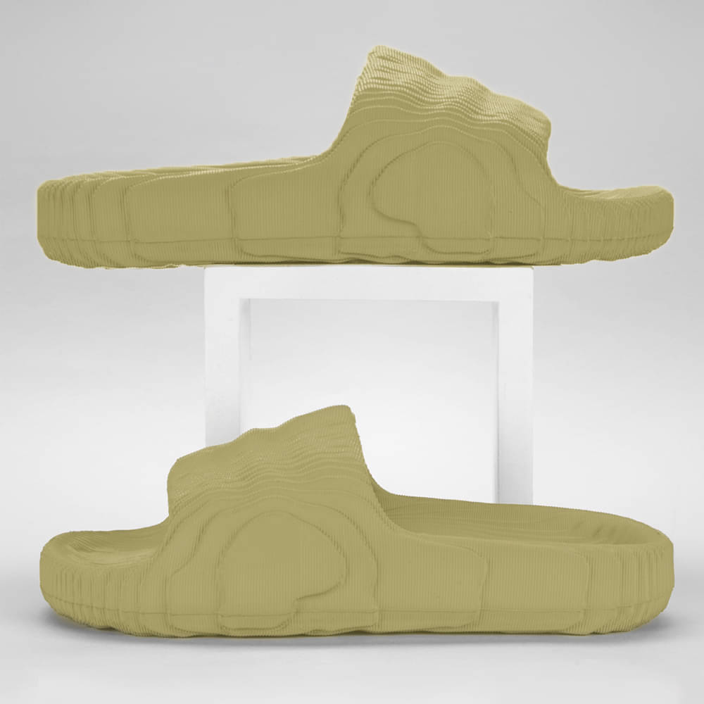     			RapidBox Olive Men's Slide Flip Flop