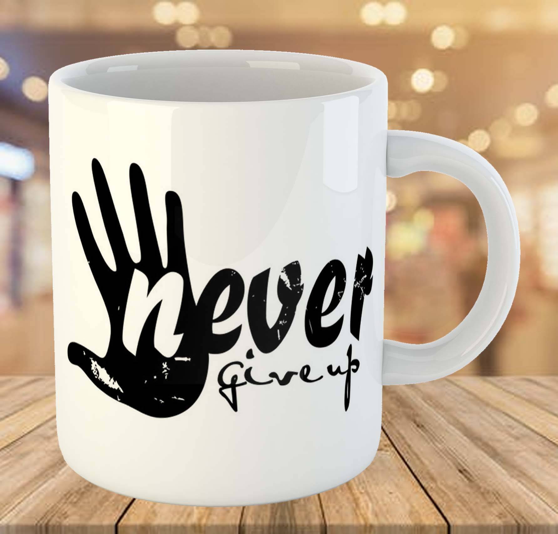     			VIKESA Ceramic Coffee Mug Typography Ceramic Coffee Mug 325 mL ( Pack of 1 )