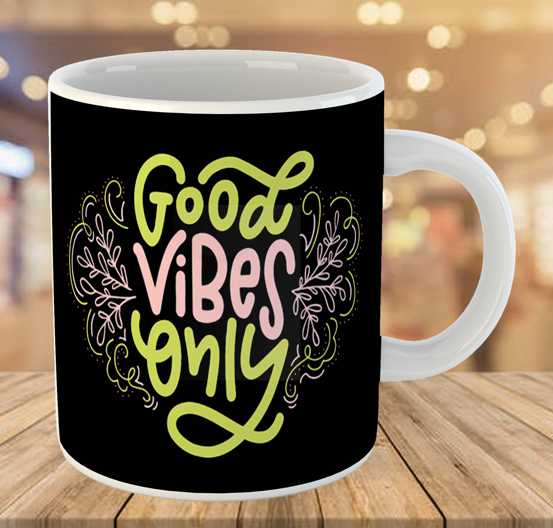 VIKESA Ceramic Coffee Mug Typography Ceramic Coffee Mug 325 mL ( Pack of 1 )     			VIKESA Ceramic Coffee Mug Typography Ceramic Coffee Mug 325 mL ( Pack of 1 )