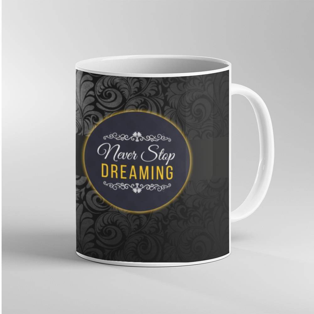 VIKESA Ceramic Coffee Mug Typography Ceramic Coffee Mug 325 mL ( Pack of 1 ) VIKESA Ceramic Coffee Mug Typography Ceramic Coffee Mug 325 mL ( Pack of 1 )