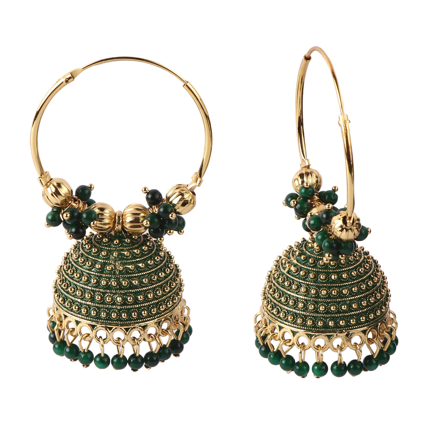 VIKESA Blue Bali Earrings ( Pack of 1 ) - Earrings | Buy online on ZillyBuy