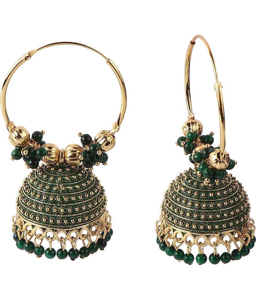 VIKESA Blue Bali Earrings ( Pack of 1 ) - Earrings | Buy online on ZillyBuy