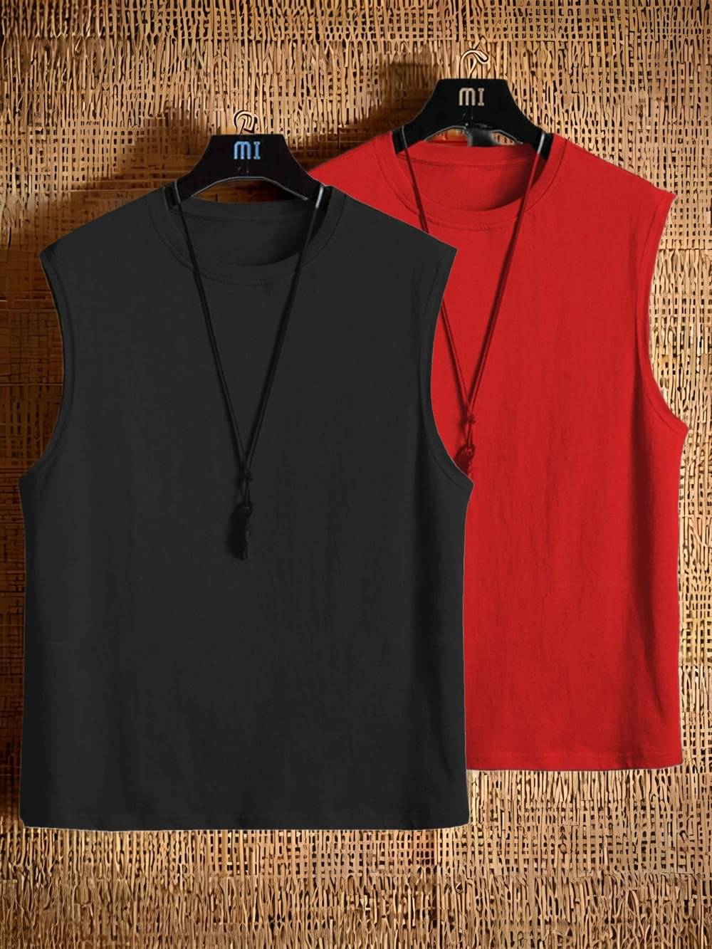 VIOUR Men Cotton Blend Relaxed Fit Solid T-Shirt ( Red )     			VIOUR Men Cotton Blend Relaxed Fit Solid T-Shirt ( Red )