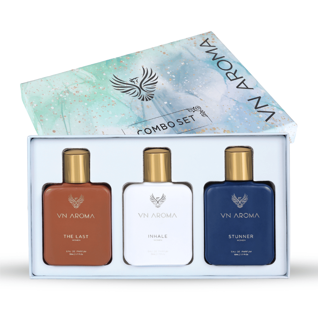 VN AROMA Eau De Parfum (EDP) Oceanic,Green,Fruity Medium -Fragrance For Women ( Pack of 3 ) VN AROMA Eau De Parfum (EDP) Oceanic,Green,Fruity Medium -Fragrance For Women ( Pack of 3 )