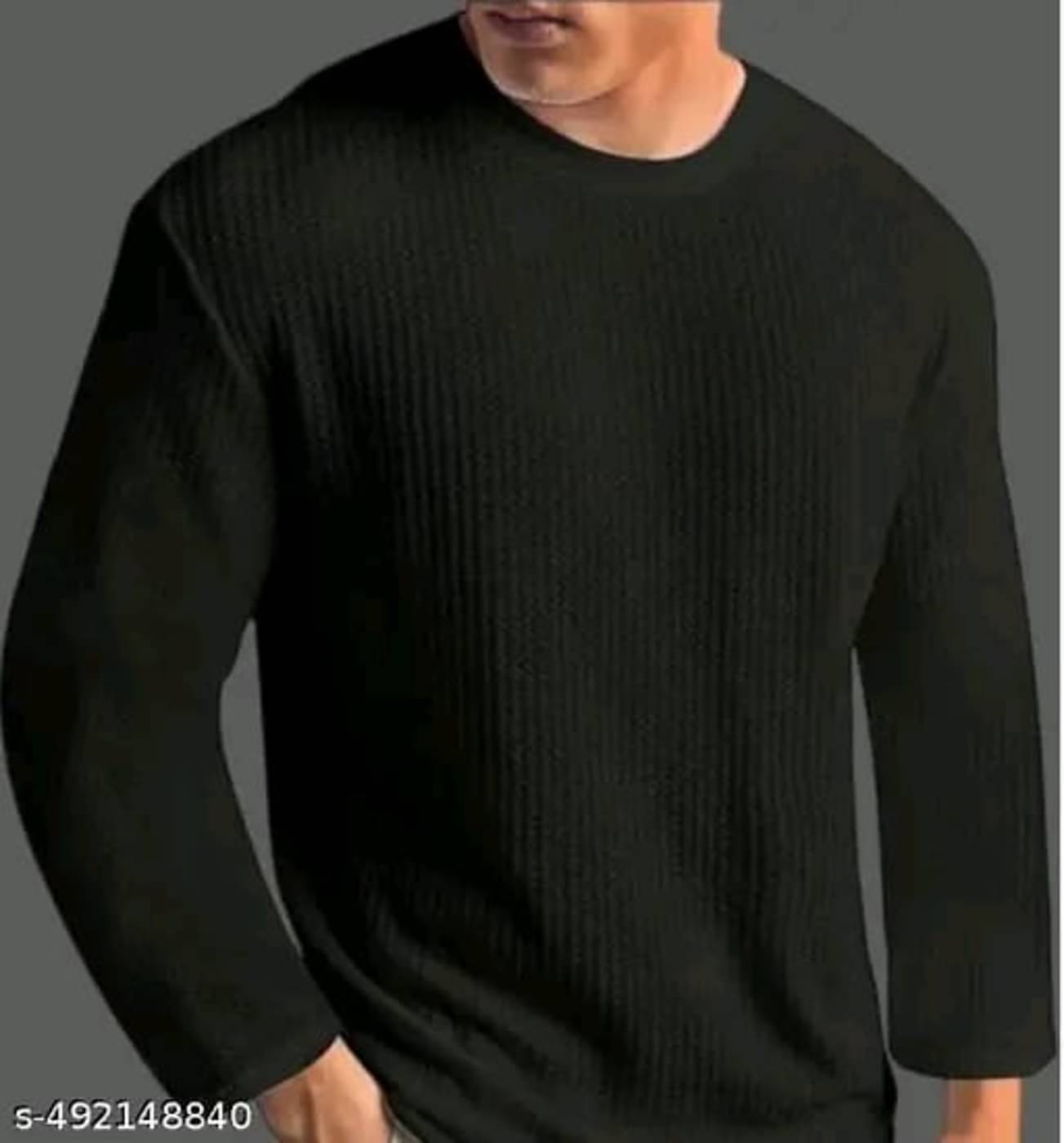 WESEVEN Men Polyester Regular Fit Self Design T-Shirt ( Black ) WESEVEN Men Polyester Regular Fit Self Design T-Shirt ( Black )