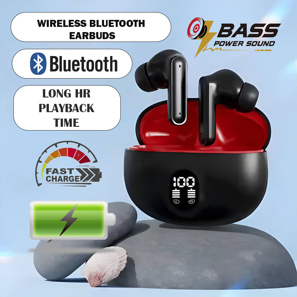     			Wireless Display Earbuds | Smart LED Screen | Crystal HD Sound | Noise Reduction | Bluetooth 5.3 | Type-C Charging | Touch Feature | Long Battery Life
